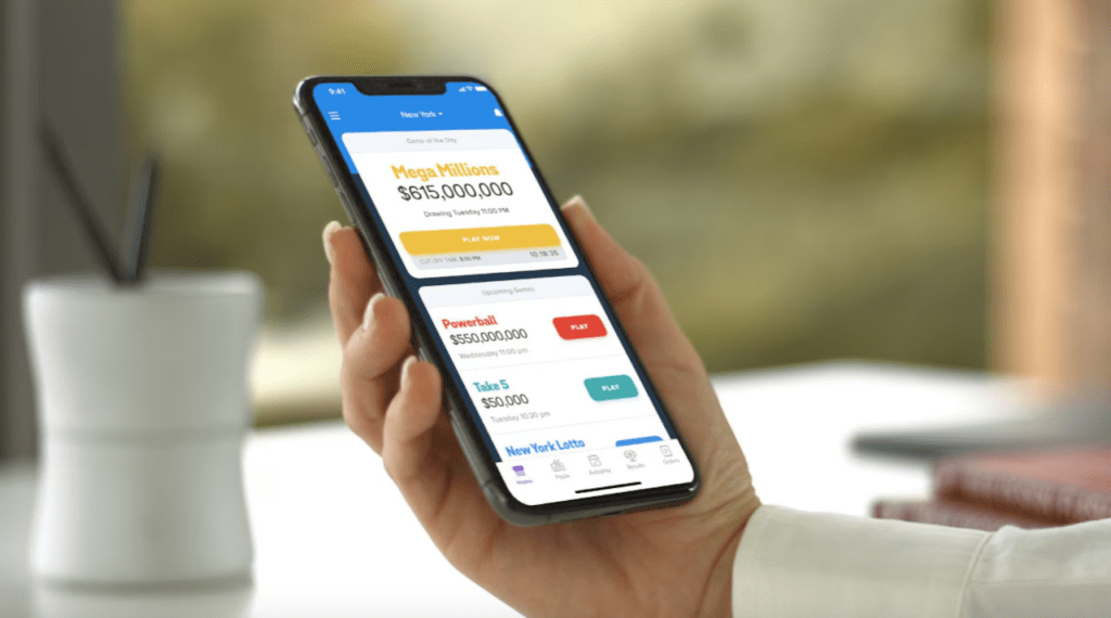 Online lottery ticket purchase interface with number selection options