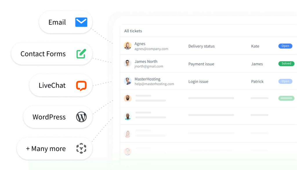 Support contact page offering email and help resources for users